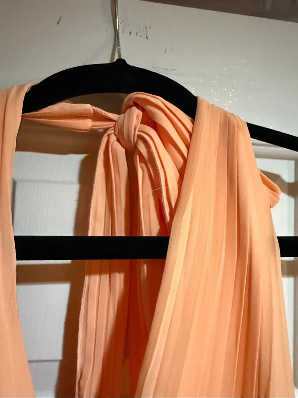 Abercrombie & Fitch Peach Halter Maxi Gown